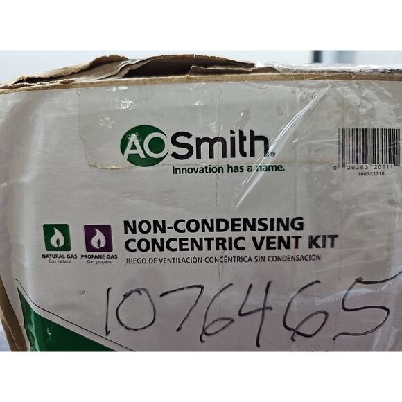 AO Smith • 11.5" Non-Condensing Concentric Vent Kit (1076465) [B7] - Picture 9 of 16